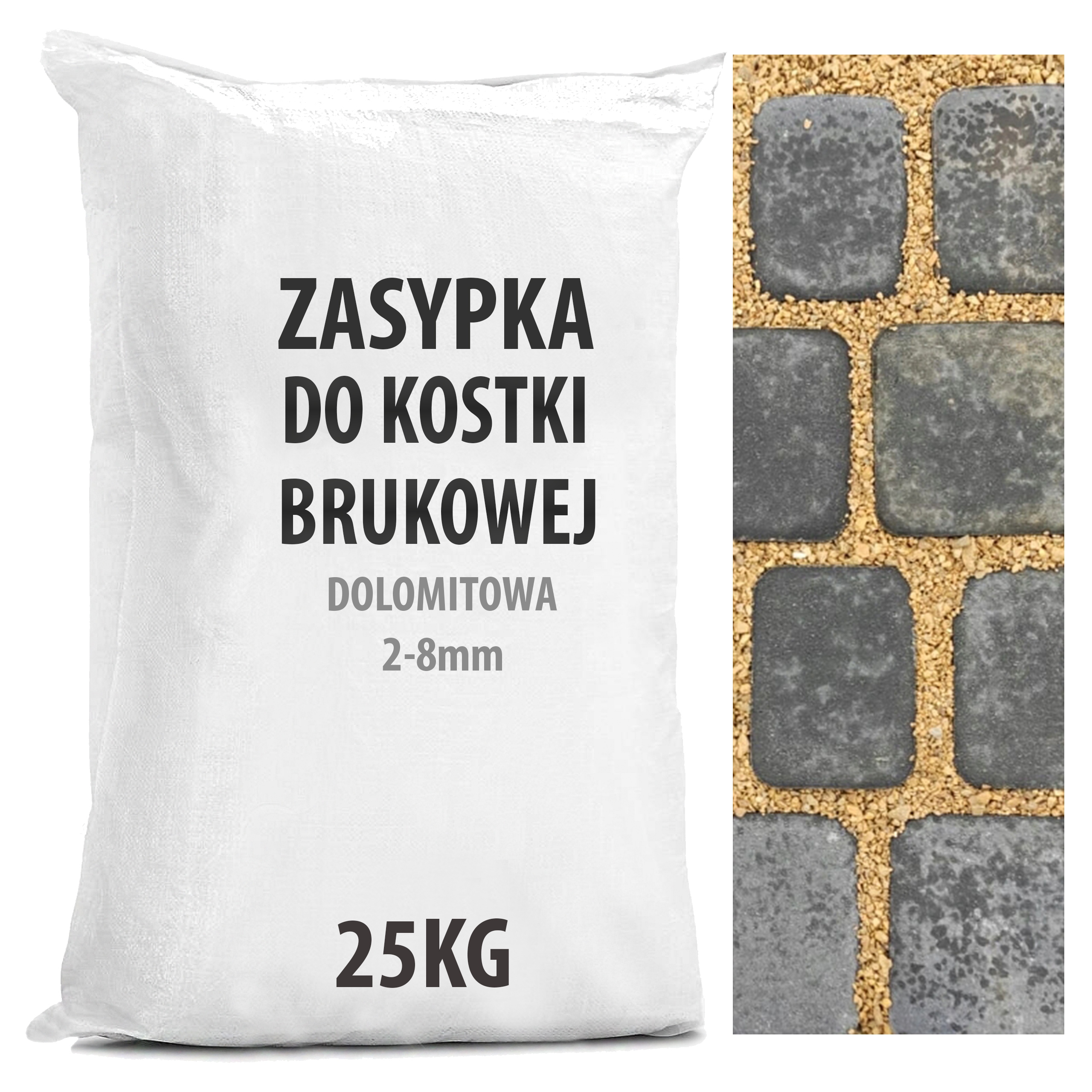 

Zasypka do Kostki Brukowej Fuga Dolomit 2-8 25 kg