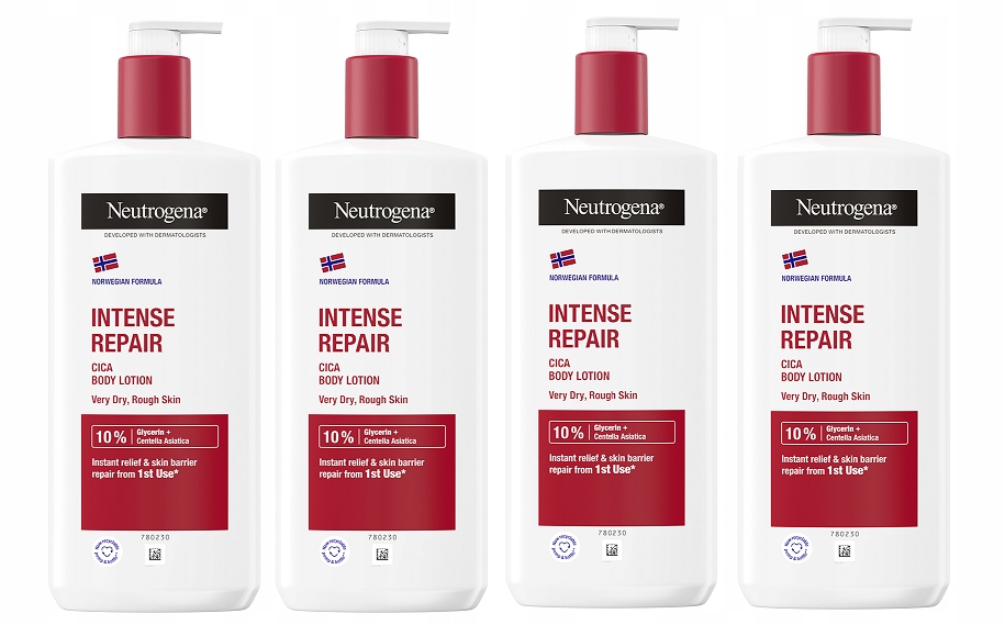 Neutrogena Intense Repair Regenerujący balsam do ciała 4x400 ml