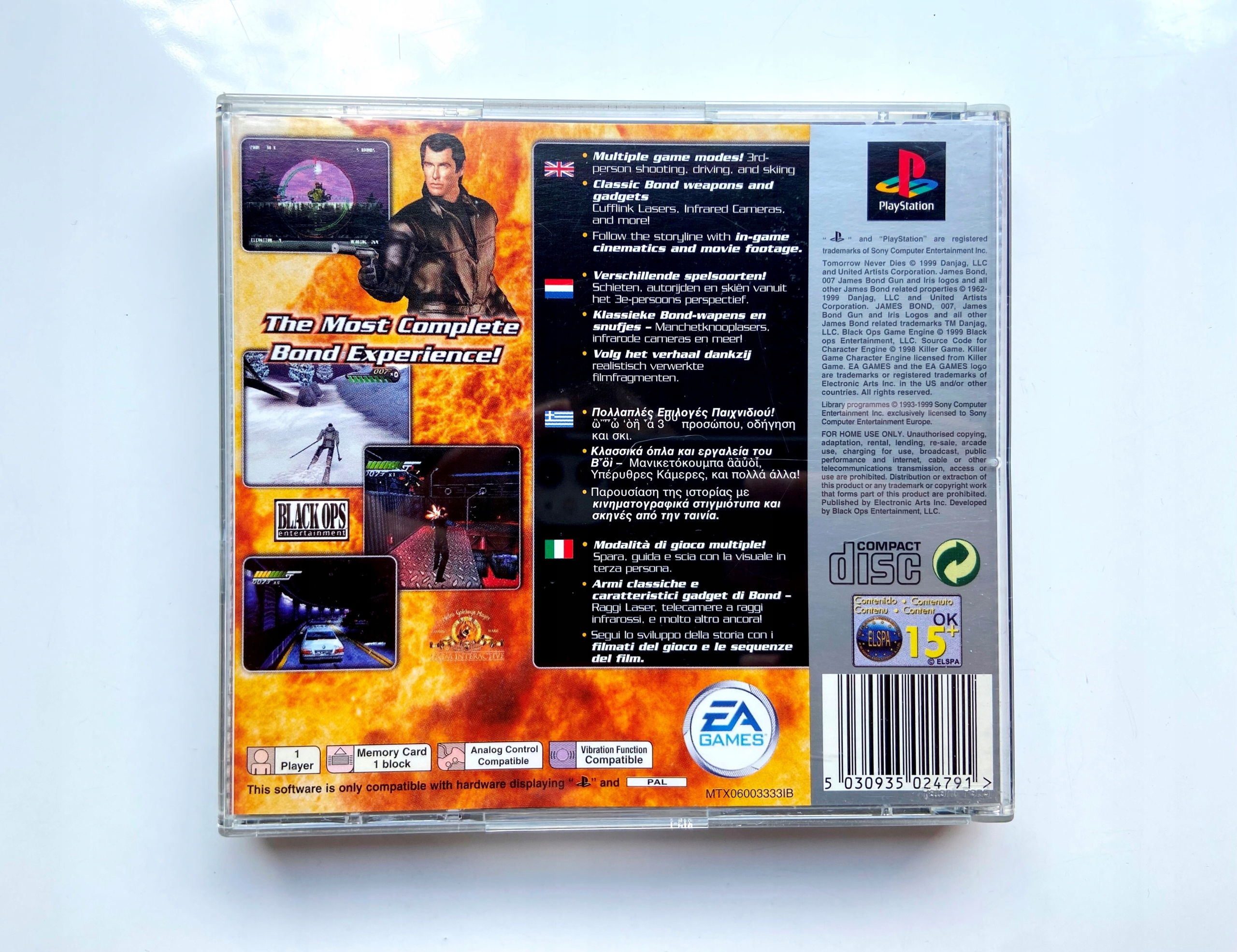 007 TOMMOROW NEVER DIES PSX PSONE PLAYSTATION 3xA Platforma Sony PlayStation (PSX)