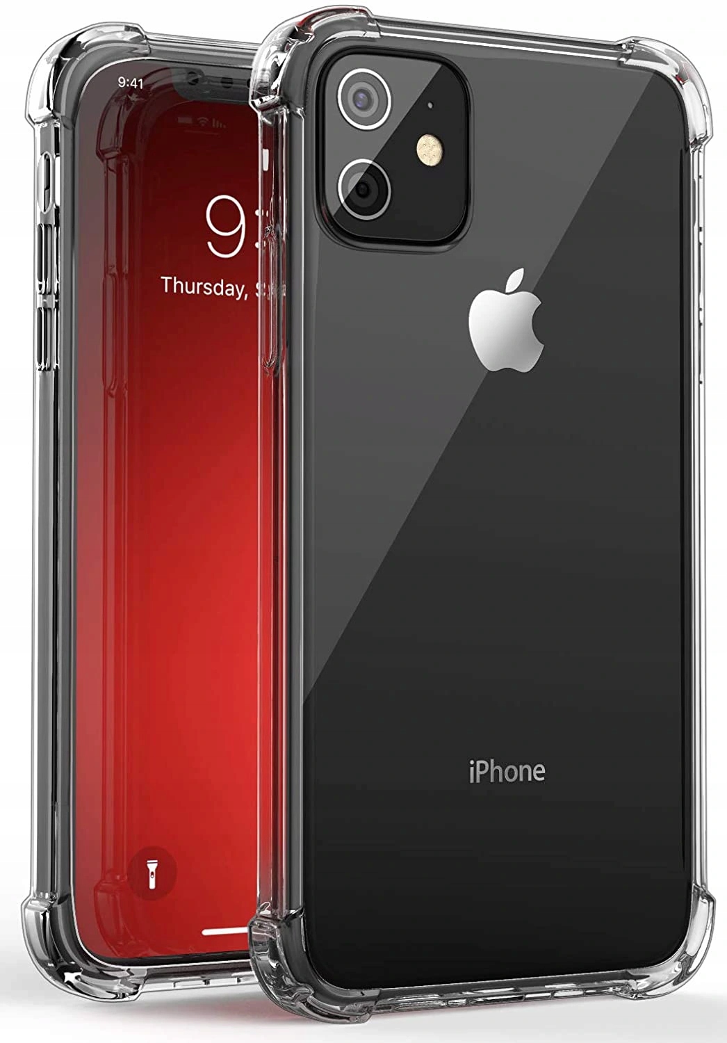 

Etui Clear Case Anti-Shock+Szkło do iphone 12 mini
