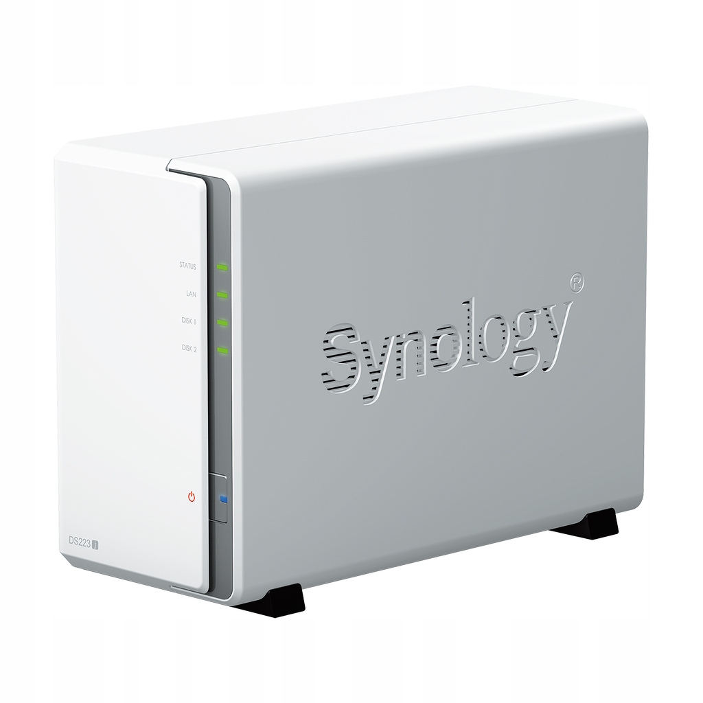 Synology DS223j 2-zátokový Nas server, Arm, 1GB Ram, 1GbE RJ-45, Tower