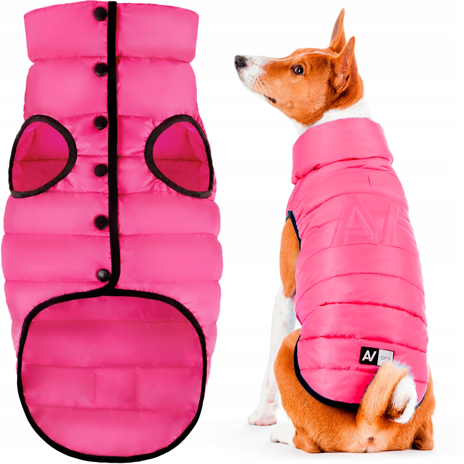 Levně Bunda pro psa vícesezónní AiryVest růžová, velikost XL (L65)