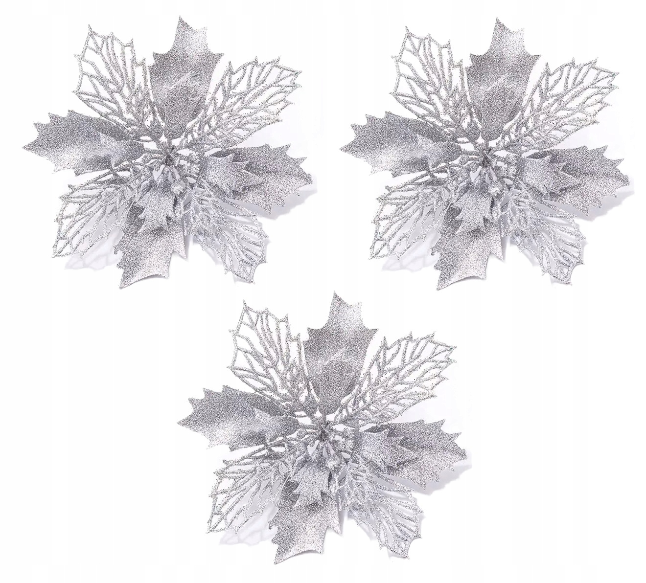 

3 X Kwiaty Poisencja choinka kwiat Gwiazda Stroik