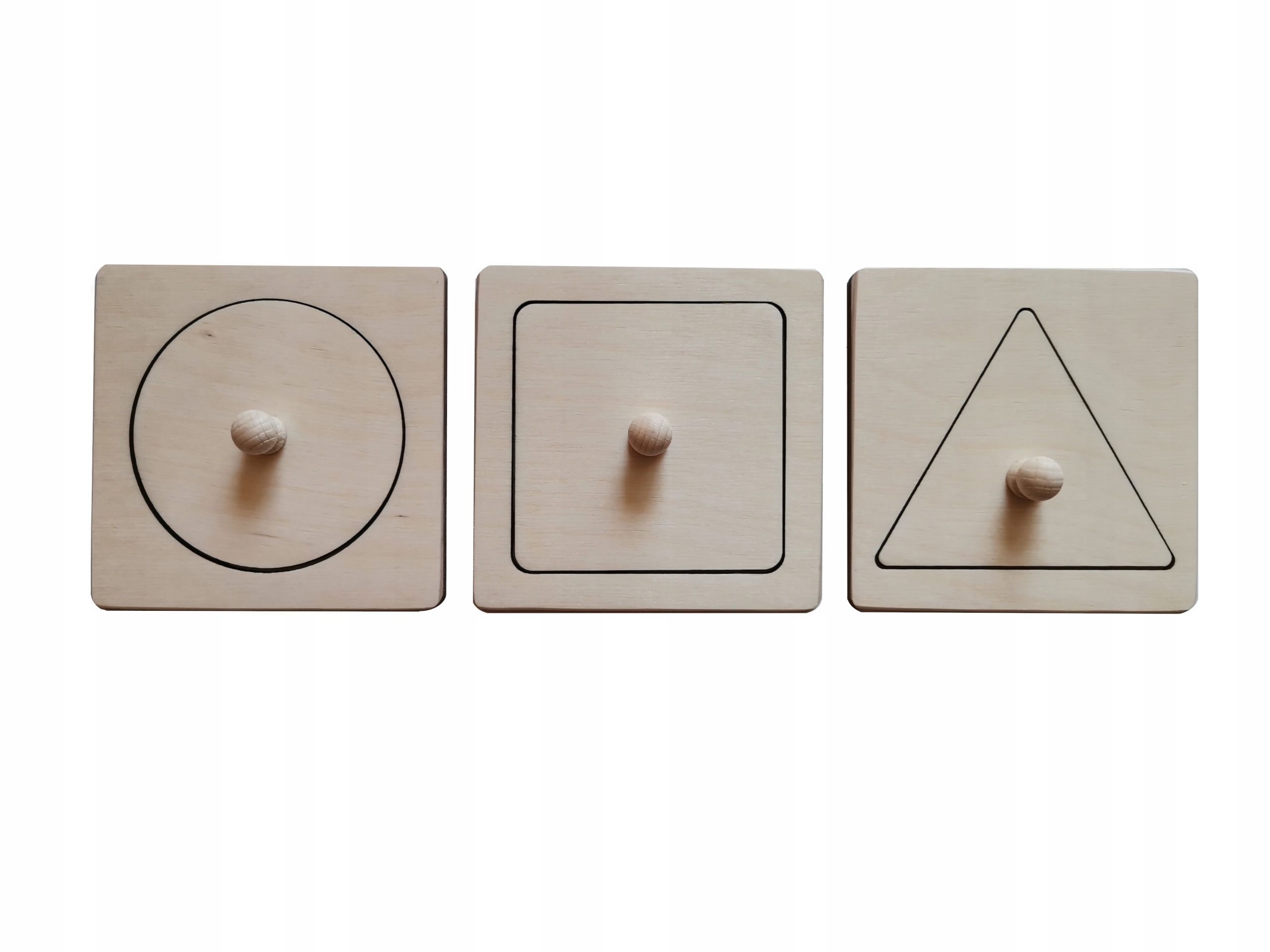 

Układanka koło kwadrat trójkąt naturalne