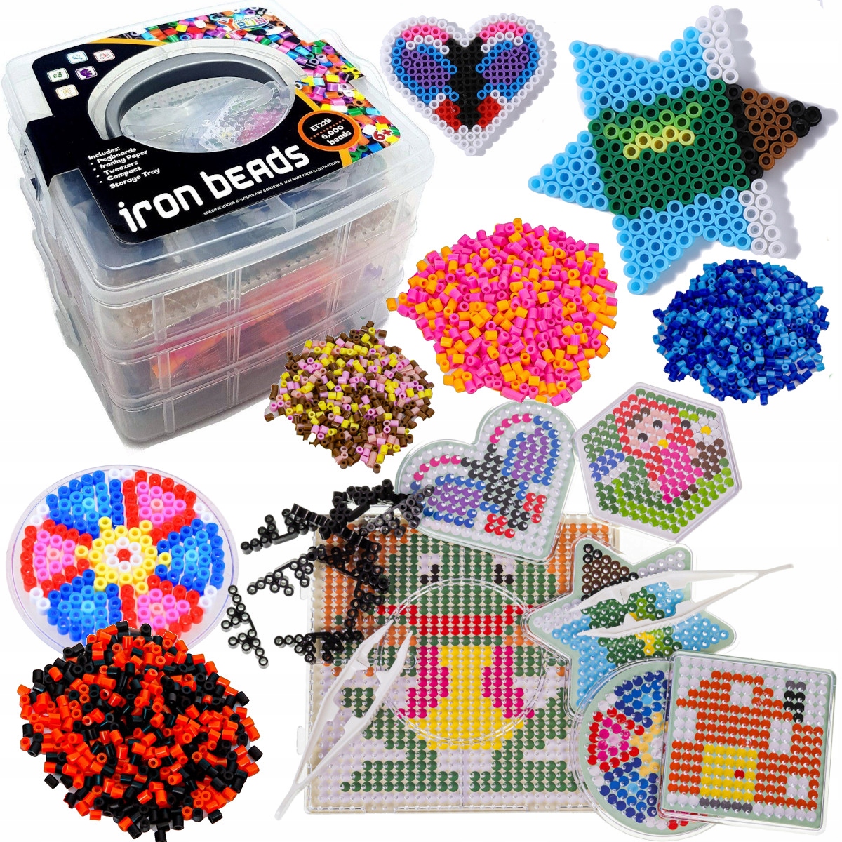 MEGA ZESTAW 6000 PRASOWANKA KORALIKI DO PRASOWANIA XXL KREATYWNY NA PREZENT