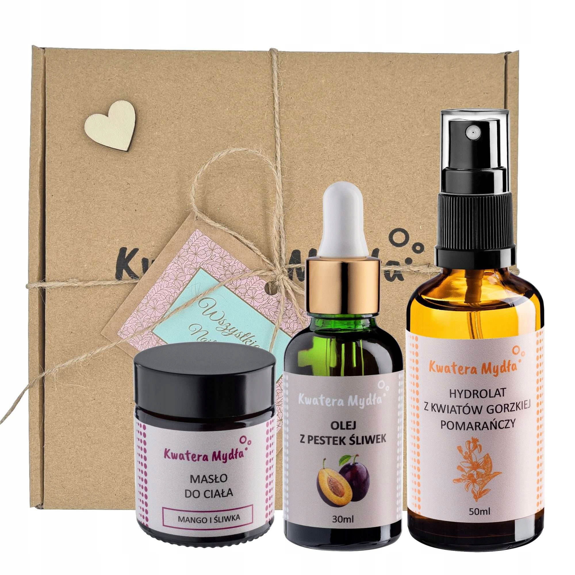 Zestaw Kosmetyków Naturalnych Do Ciała Masło Olejek Do Twarzy Ręczna Robota