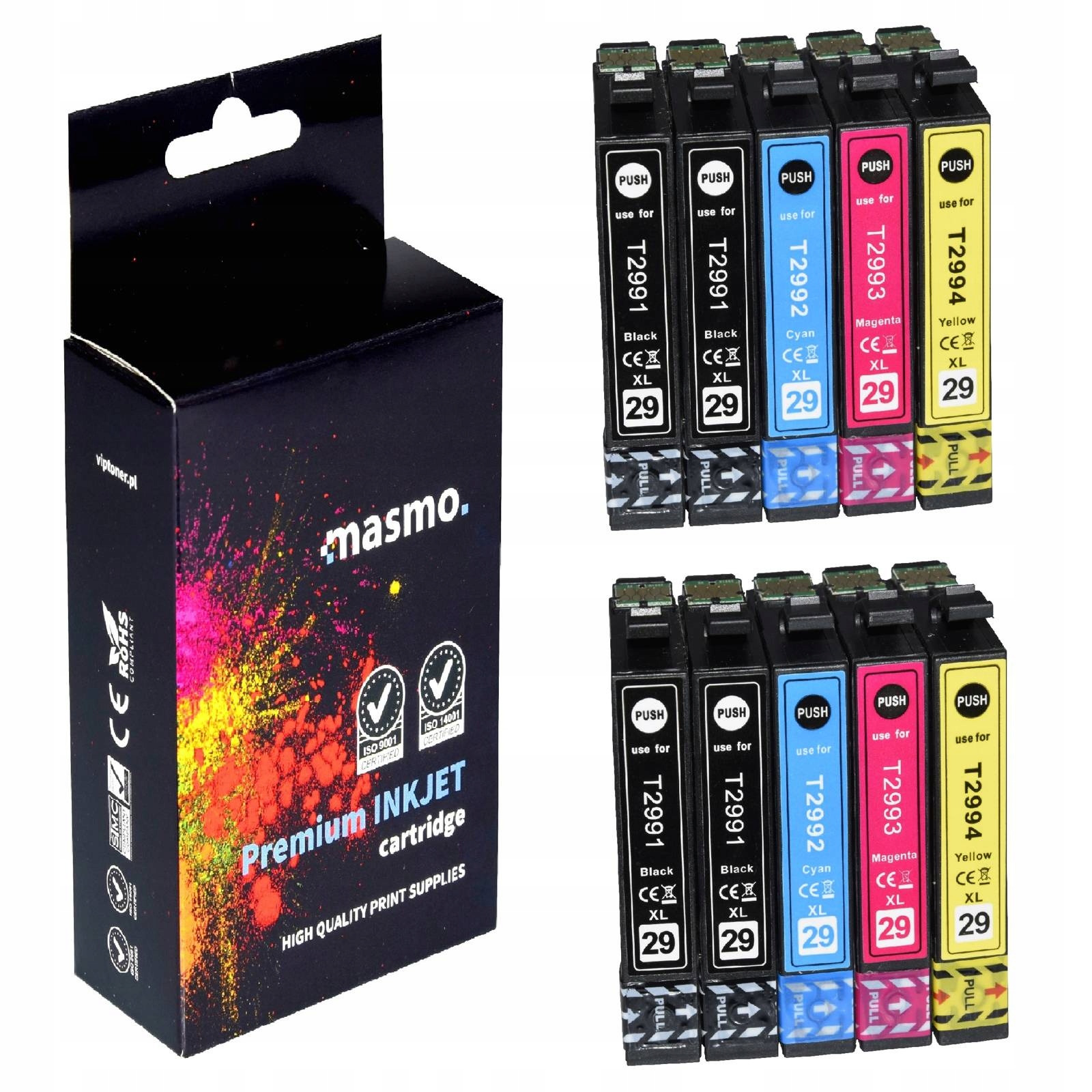 10 x Inkoust pro tiskárnu Epson T2991 XP245 XP342 XP435