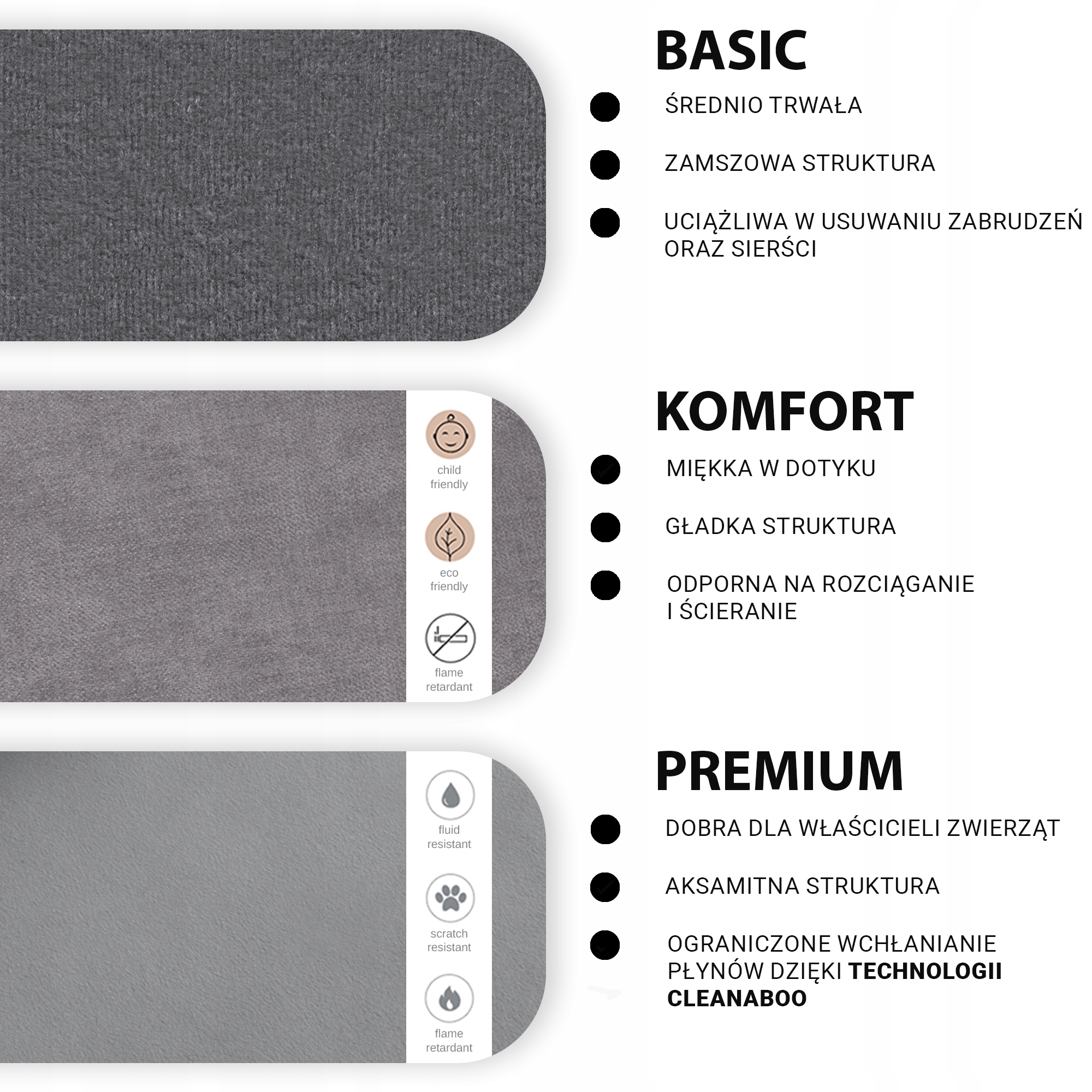 Narożnik Lana 225x130 funkcja SPANIA łóżko ROGÓWKA sofa PRODUCENT Szerokość mebla 225 cm
