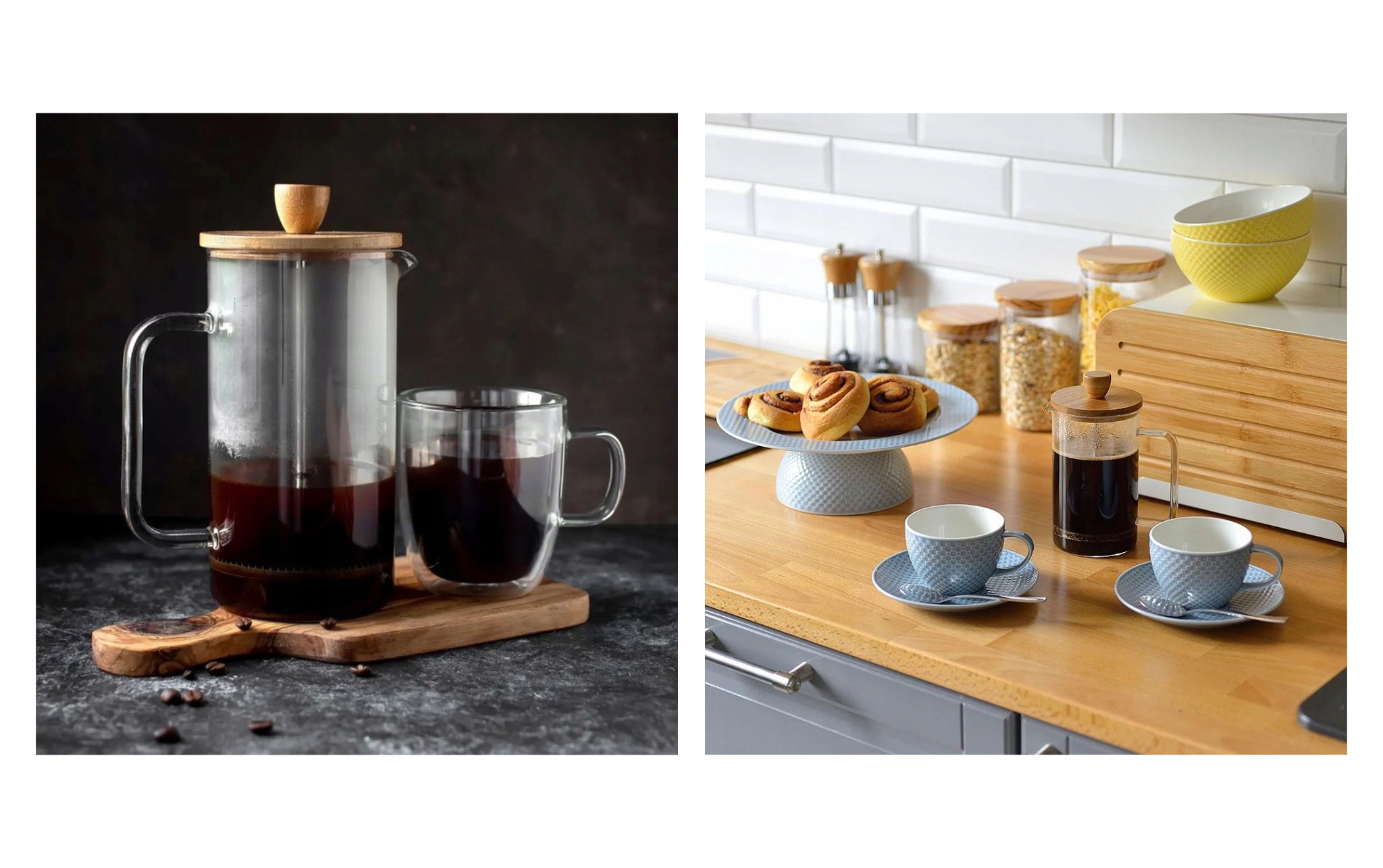 Zaparzacz szklany french press 600ml AMBITION Marka Ambition