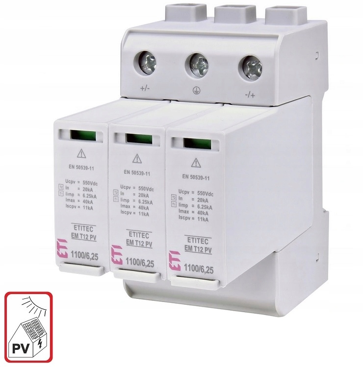 

Ogranicznik przep. 3P Etitec Em Pv T12 1100/6,25 Y