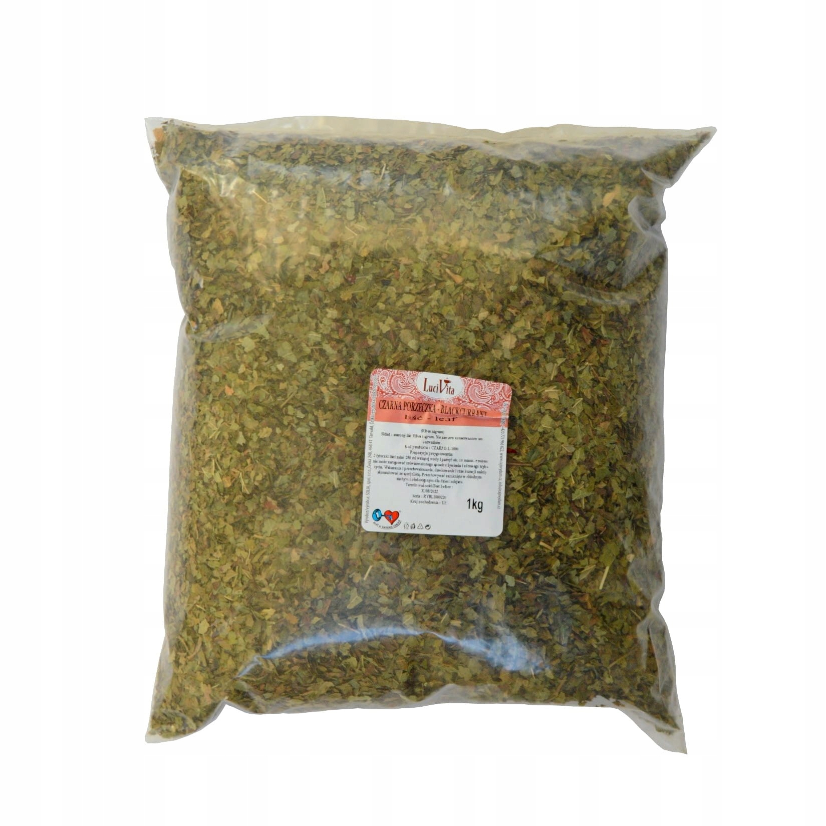Czarna porzeczka liść suszony 1000g (1kg)