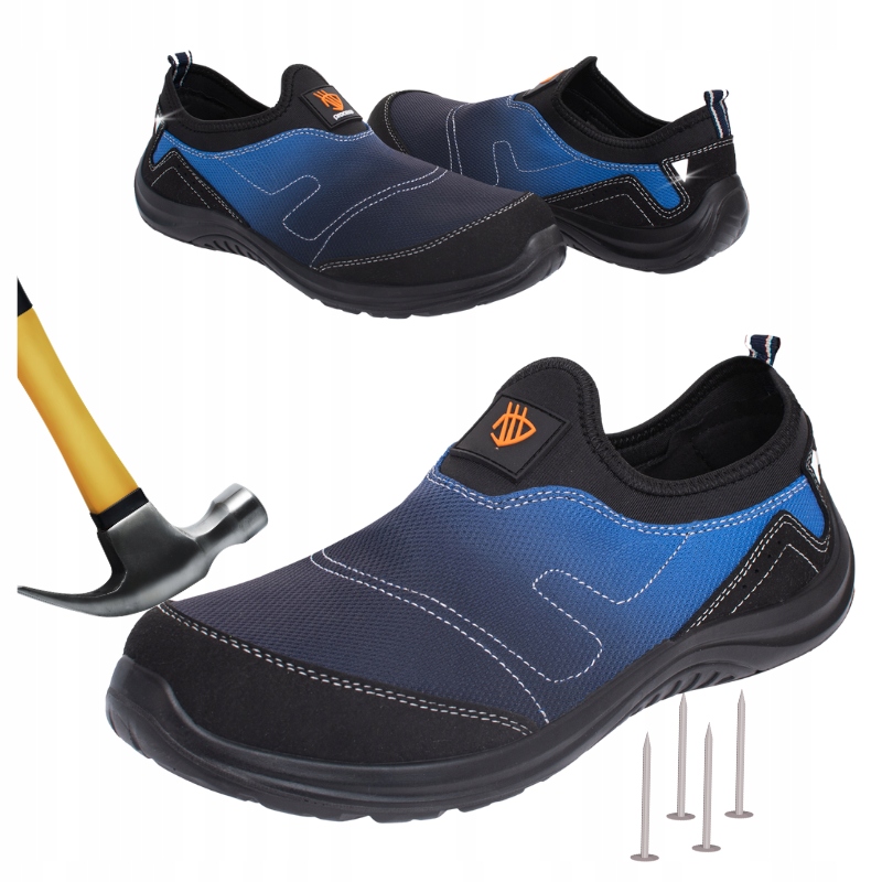 Pánská pracovní obuv Nazouvací polobotky s špičkou Prodyšné Proti propíchnutí