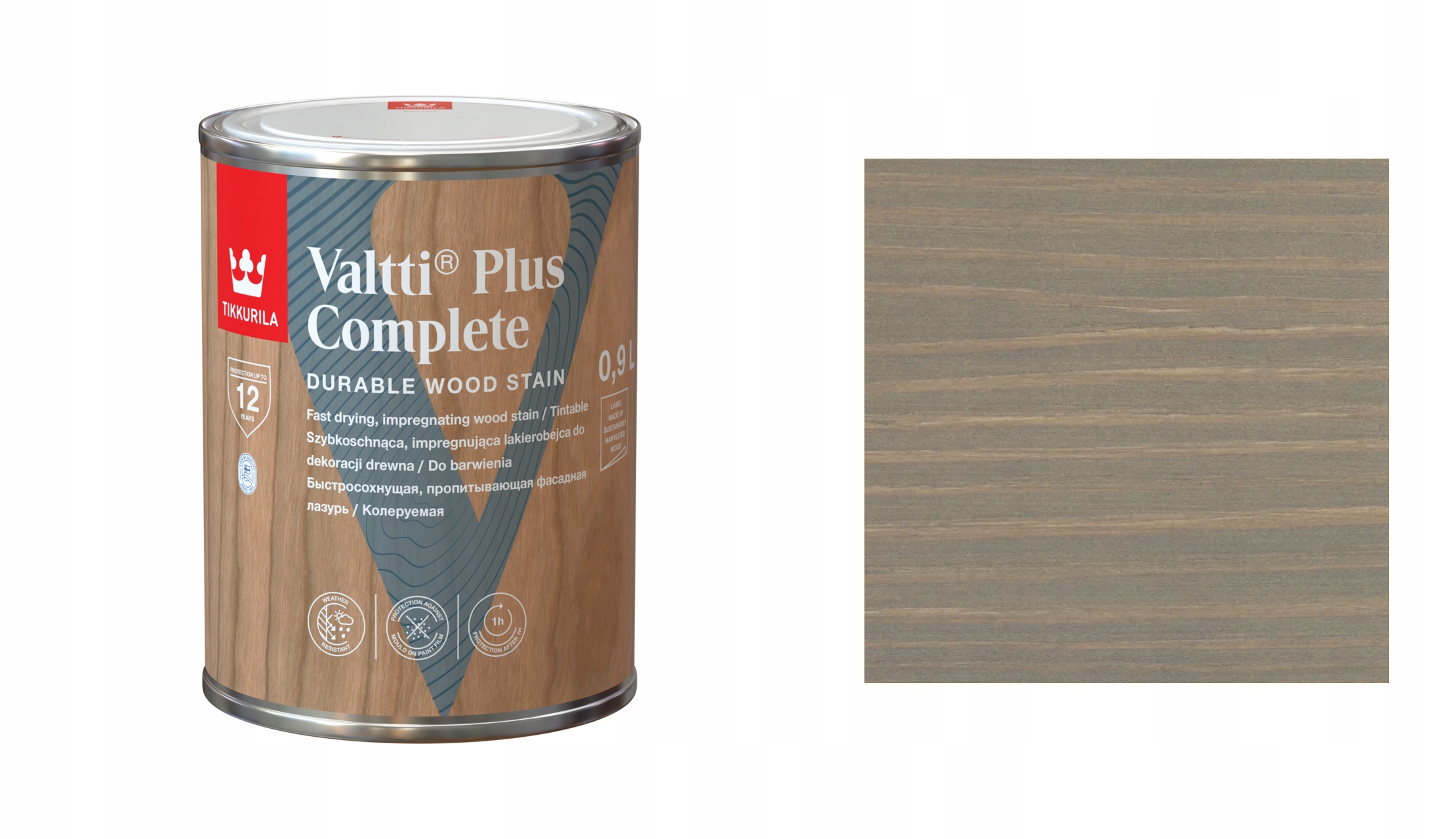 TIKKURILA VALTTI PLUS COMPLETE 0,9L 5142 LAKIEROBEJCA