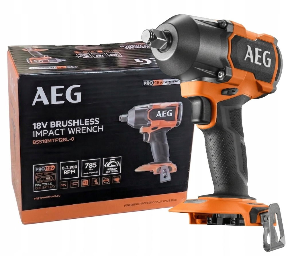 Rázový uťahovák 785 Nm bezkartáčový 18V BSS18MTF12BL Aeg