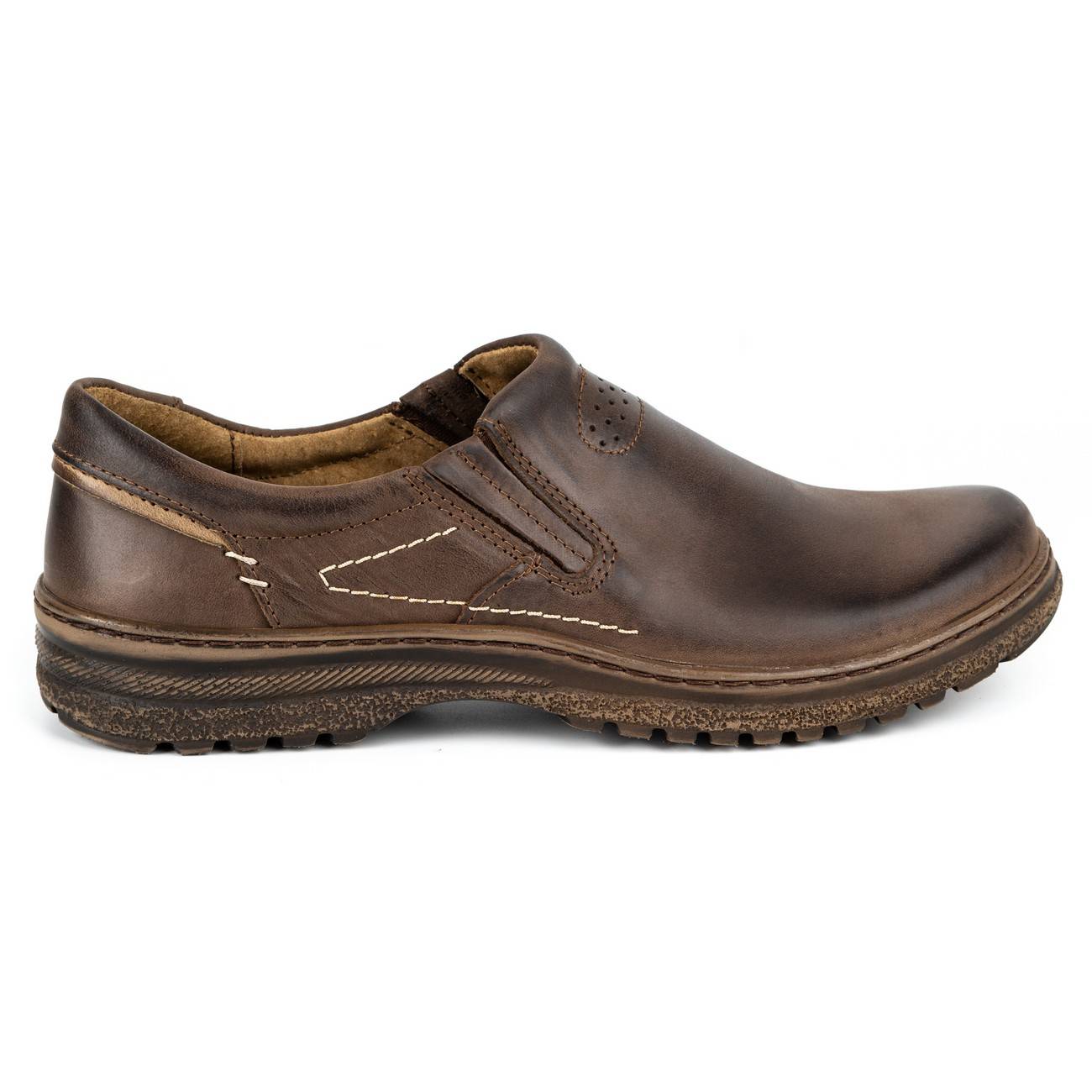 

Buty Męskie Casual On Skóra Polskie 869 Brąz 42