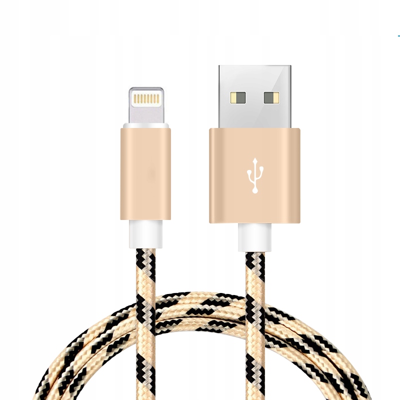 

Kabel Lightning Usb 1m dane quickcharge złoty