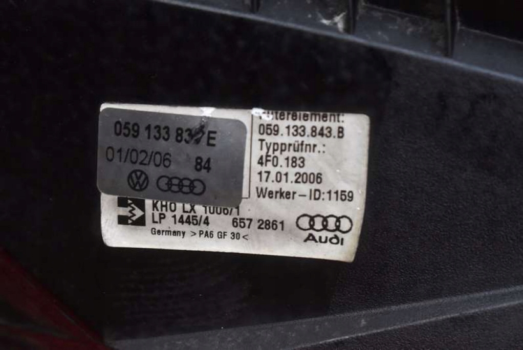 GEHÄUSE FILTER LUFT 4F0183 AUDI A6 C6 2.7 TDI 180 KM 04-08