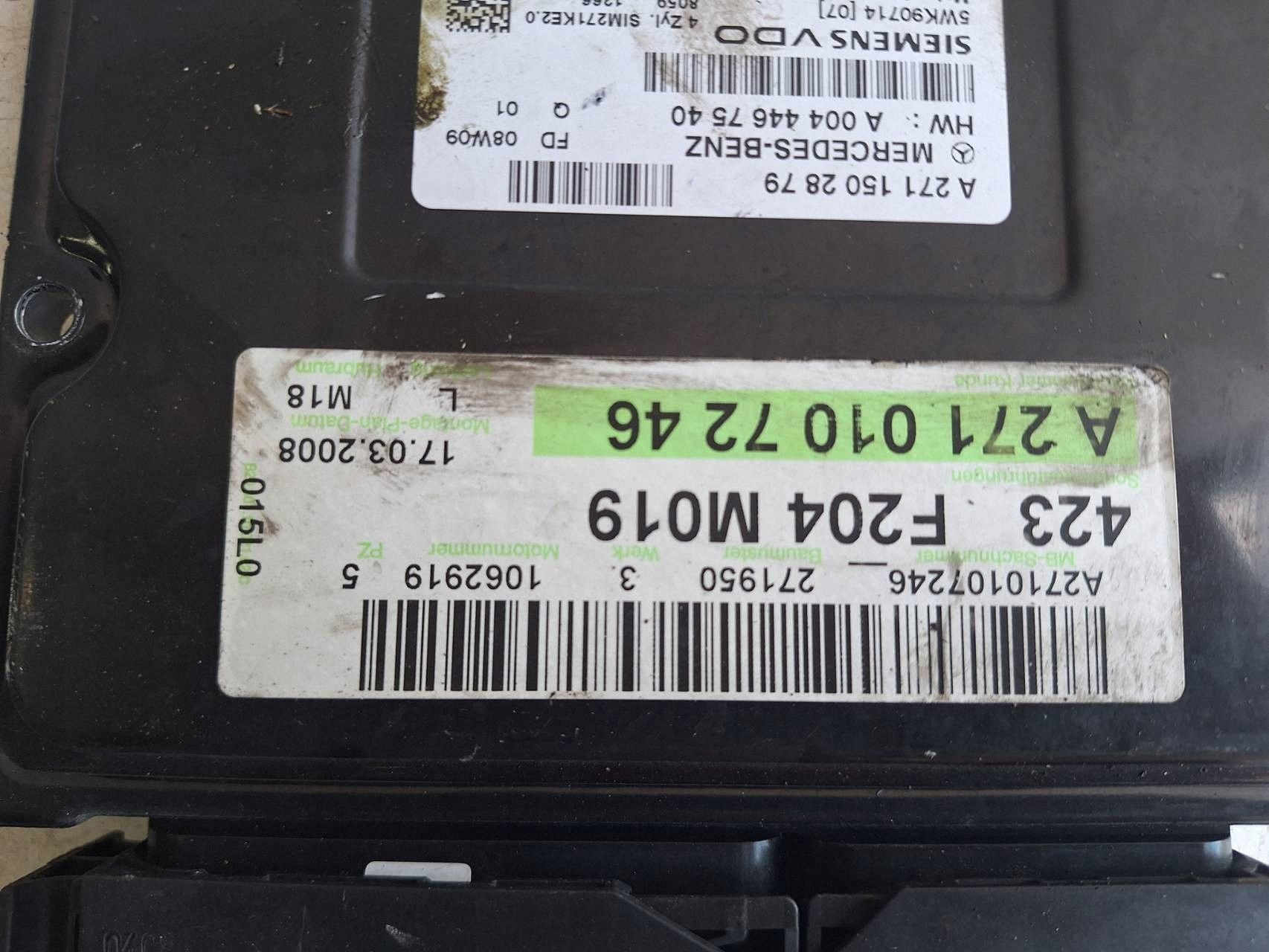 MERCEDES computer centralina motore A271502879 SIEMENS A0044467540