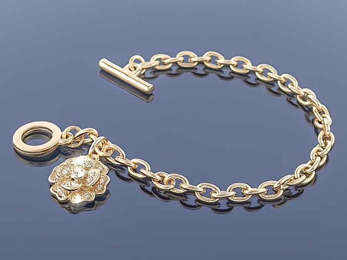 

Złota bransoletka Charms 14k