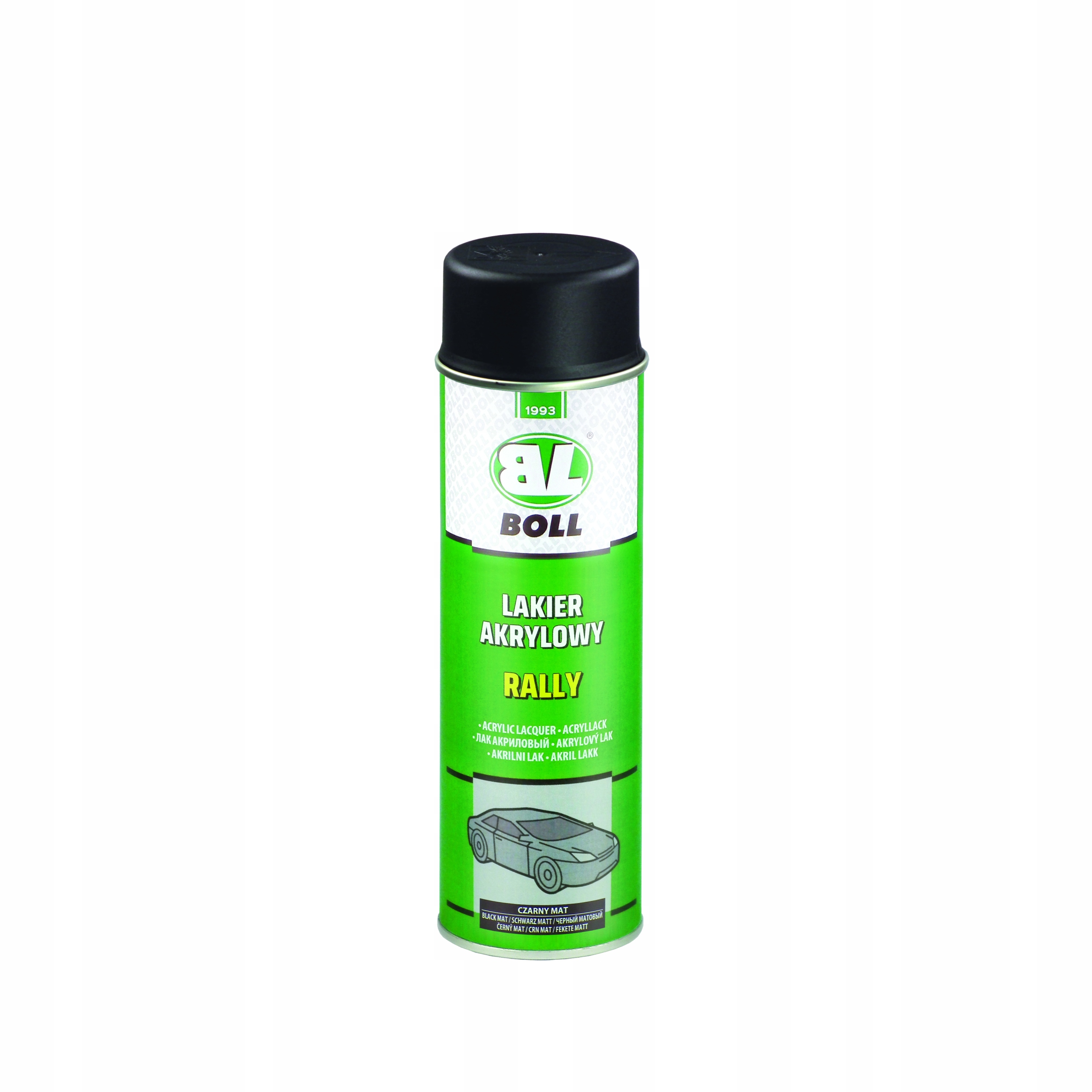 

Boll Lakier rally akrylowy czarny mat 500ml spray