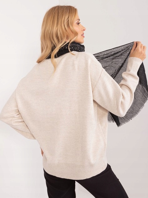 CHUSTKA (UNI) CZARNY Damskie Marka bez marki