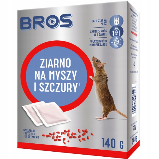 

Bros Ziarno Na Myszy I Szczury 140G
