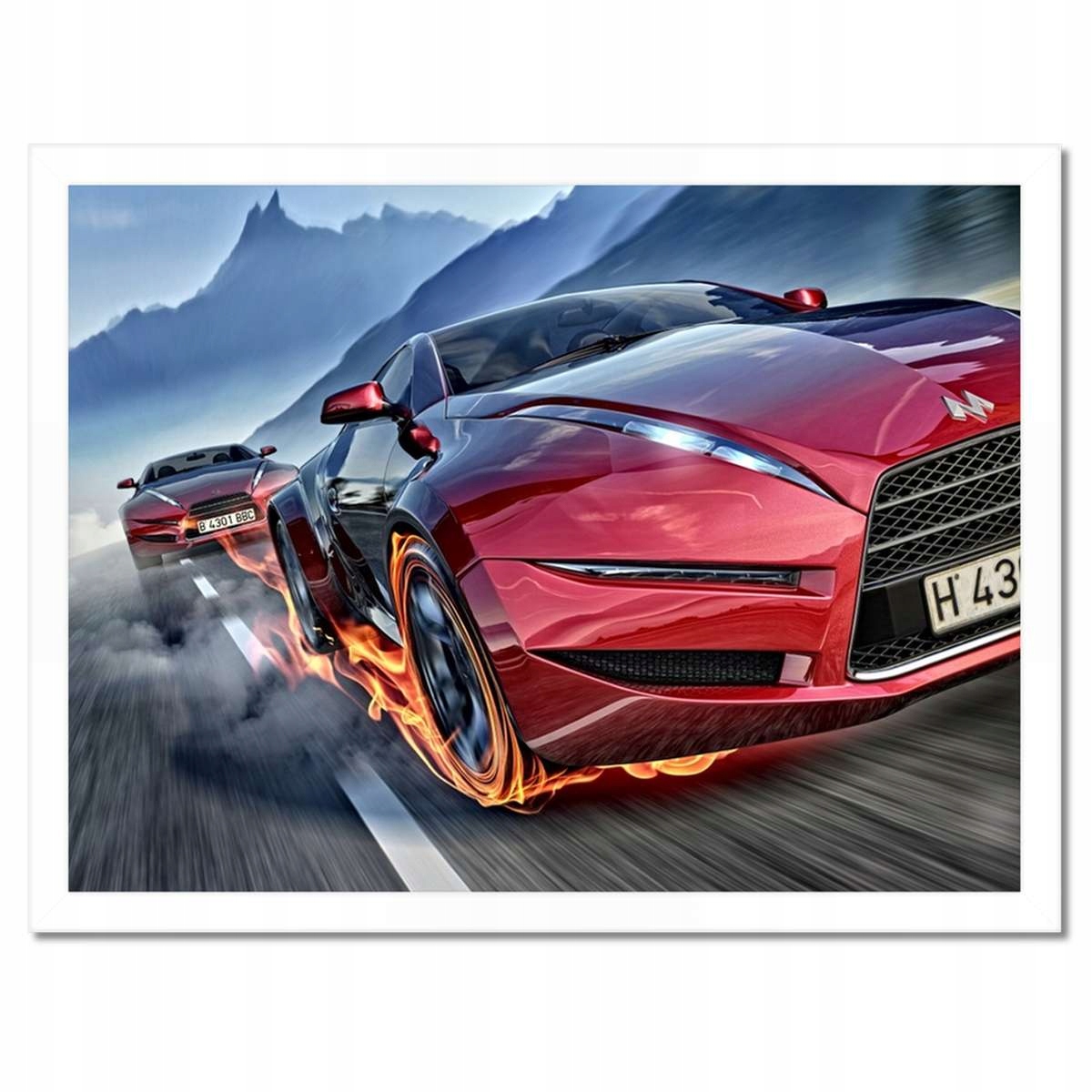 Plakáty v rámu 40x30 Závodní auta