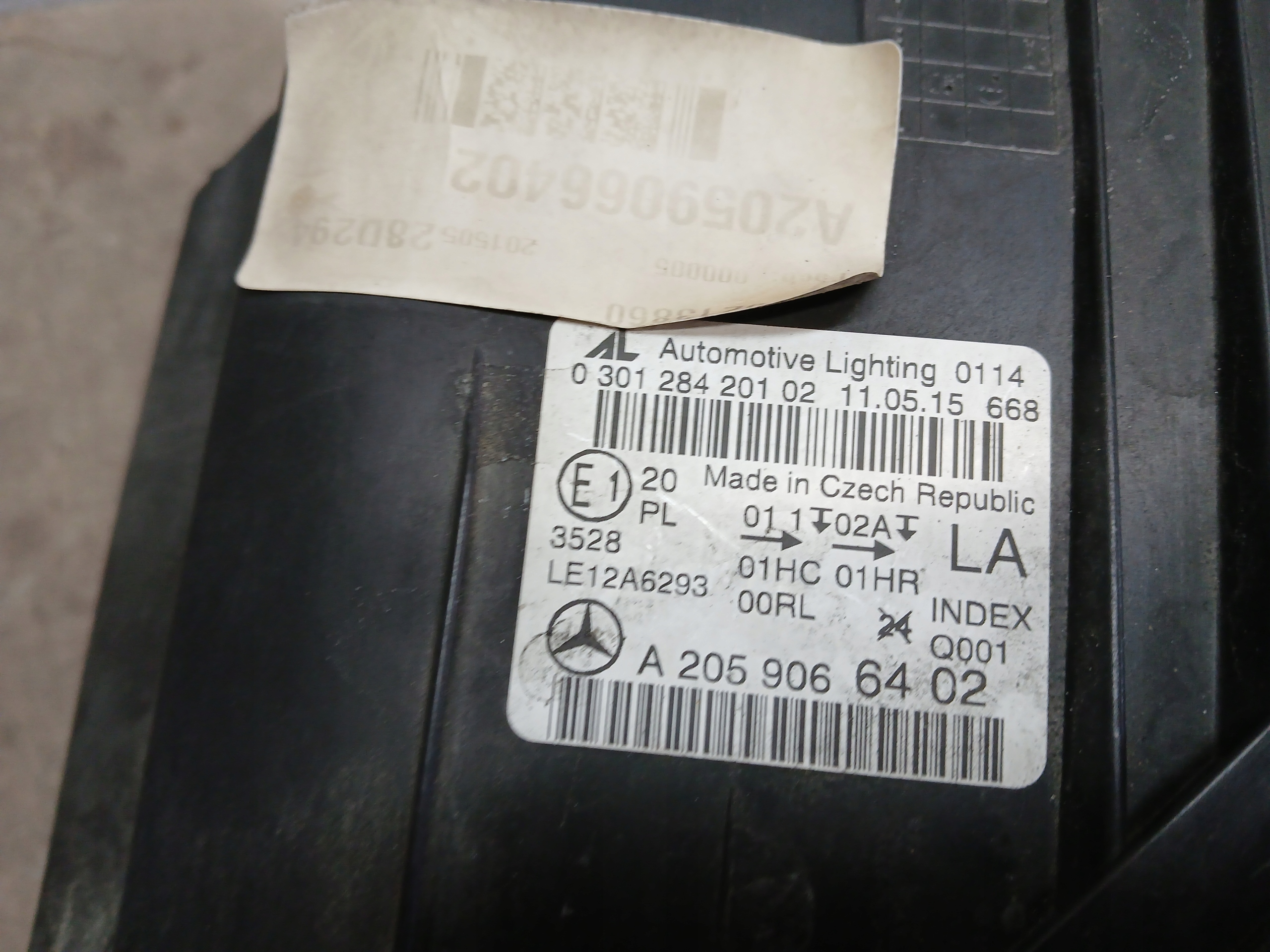 light front left MERCEDES C KLASA W205 A2059066402