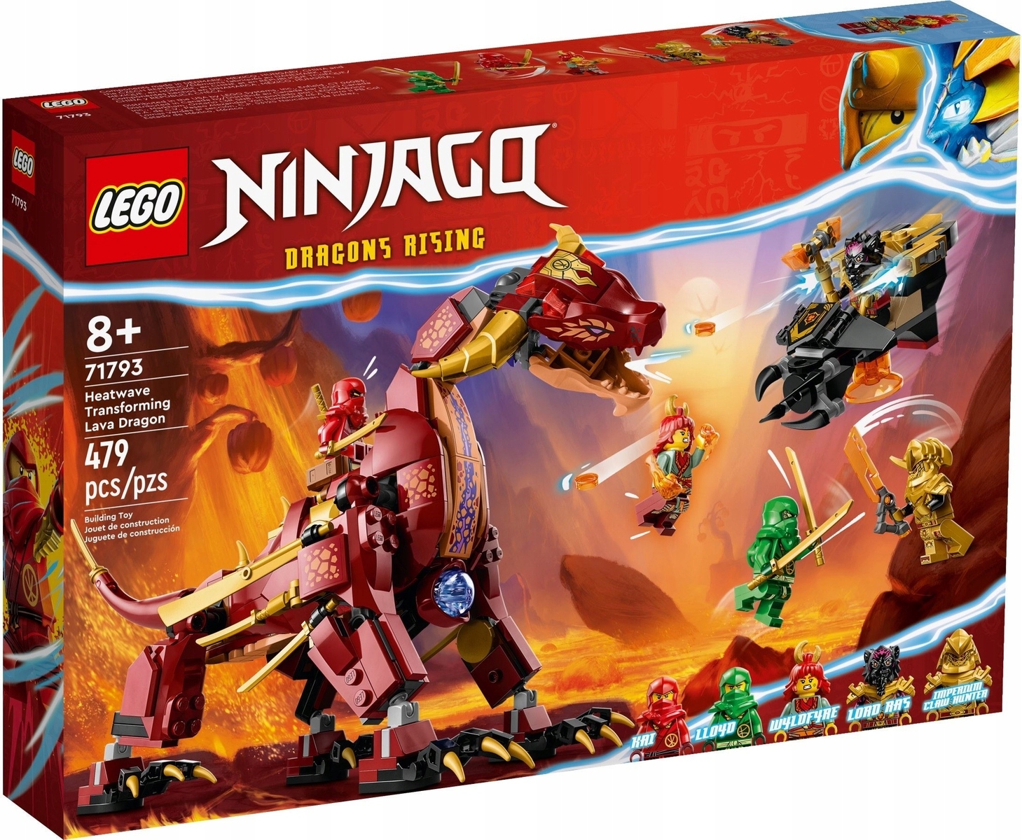 Lego Ninjago 71793 Lawowy Smok Zmieniający Się W Falę Ognia