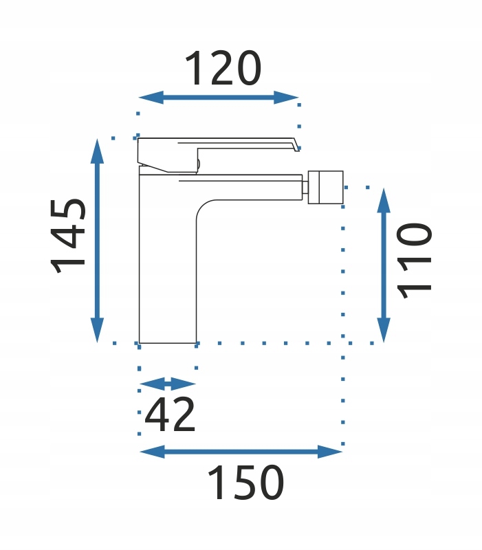 Bateria bidetowa HASS Black Czarna Matowa - REA Marka Rea