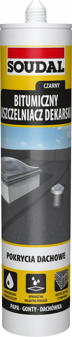 SPECJALISTYCZNY WODOODPORNY USZCZELNIACZ DEKARSKI BITUMICZNY 280ml CZARNY
