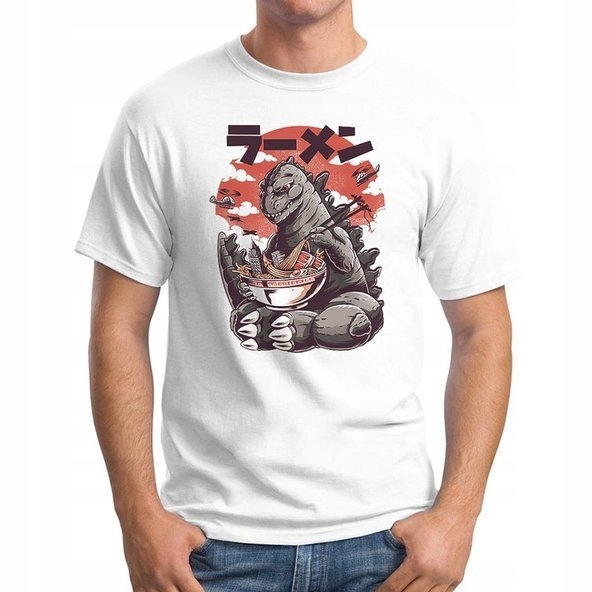

Koszulka T-Shirt Godzilla Eating Ramen L