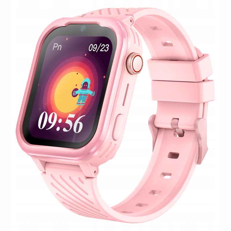 Smart hodinky Garett Kids Essa 4G Ružové s Lokalizátorom, Sim kartou a Volaním