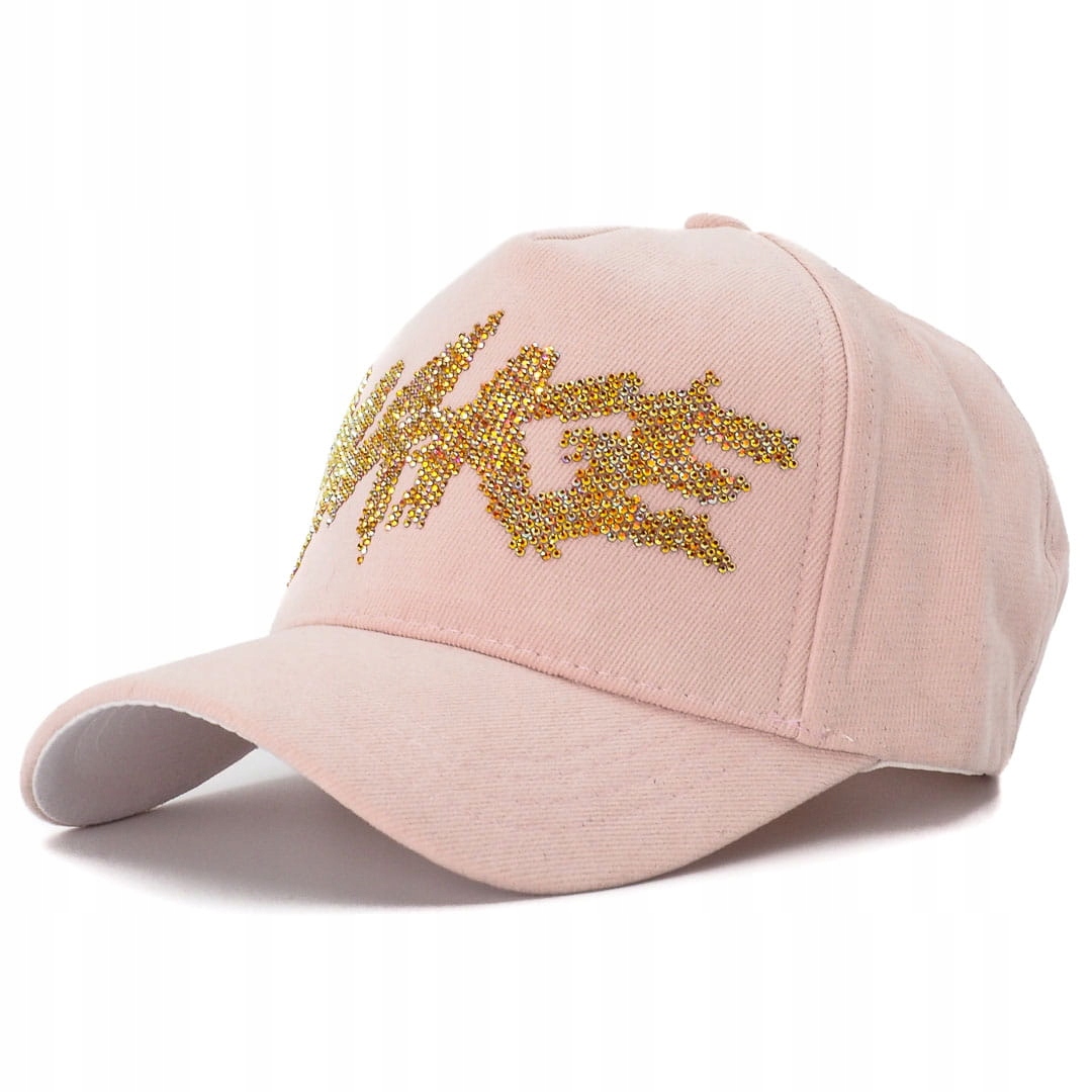

Czapka Na Głowę Z Daszkiem Różowa Street Cap Gold