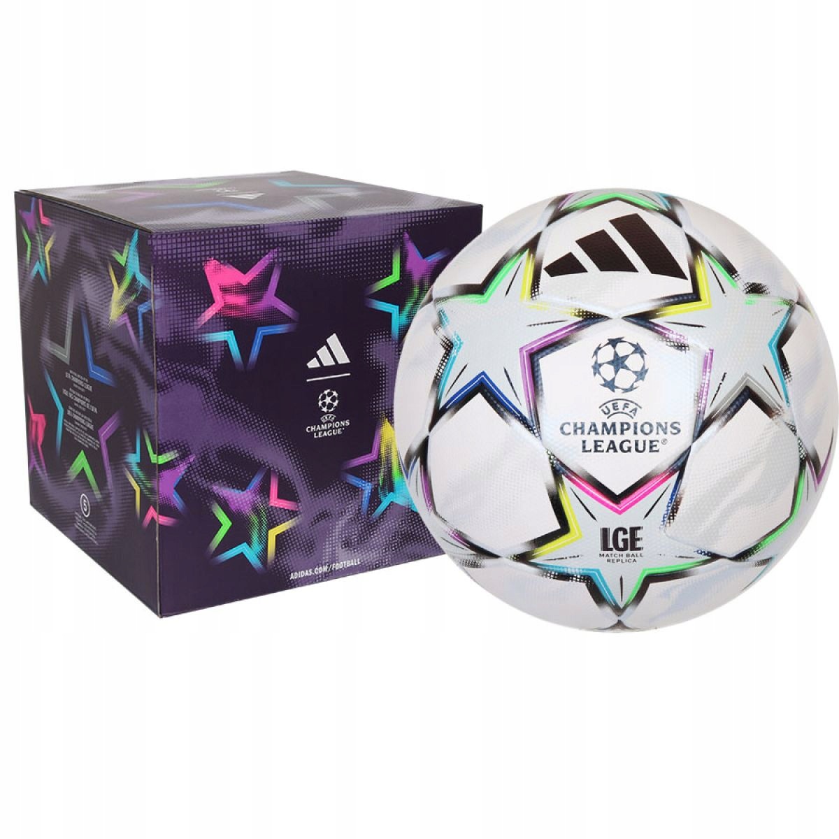 Piłka nożna adidas Ucl League 26/27 League Box Liga Mistrzów KE9771 r. 4