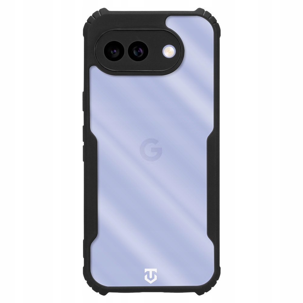 Etui na tył Google Pixel 10a z wzmocnionymi narożnikami, przezroczyste/czarne