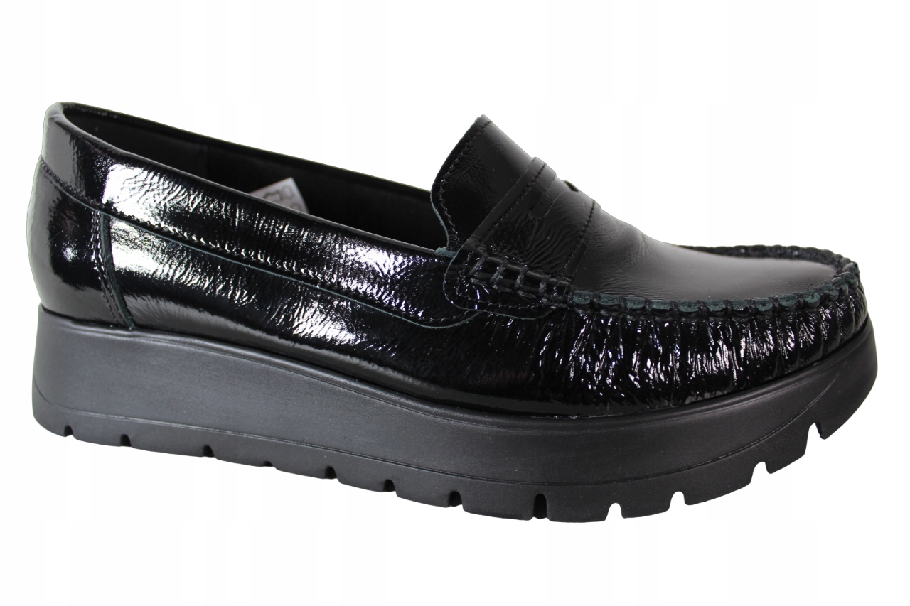 Polobotky Verano 24-871 VEL.36 Kůže Černý Lak