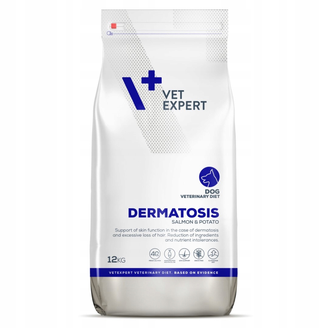 Vet Expert Dermatóza Suché Krmivo pro psa s lososem 12 kg
