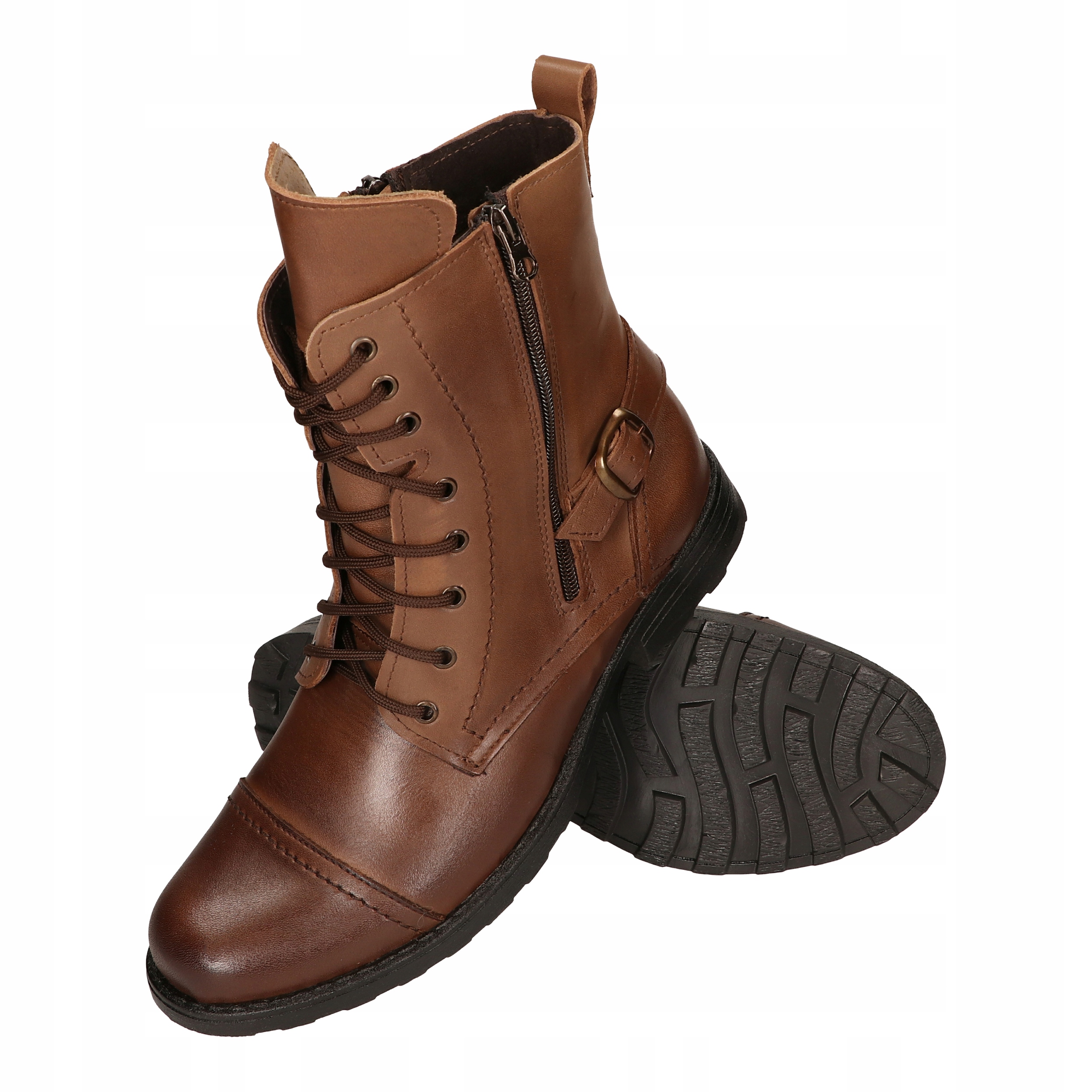 BUTY MESKIE SZTYBLETY SKÓRZANE CAŁOROCZNE MILITARNE MOTOCYKLOWE MEDARD R40 Marka Medard