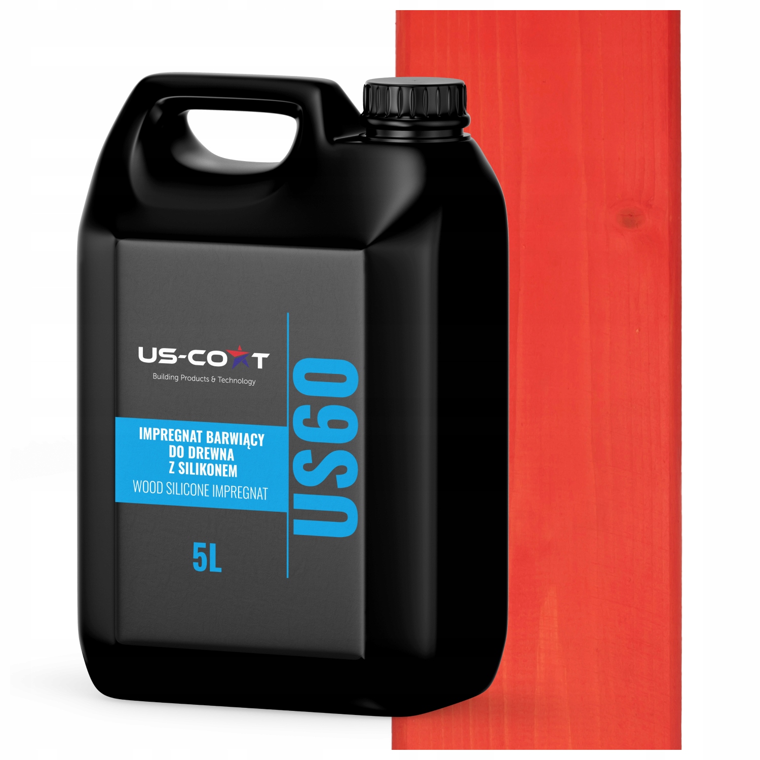 Barvící Impregnat Na Dřevo Se Silikonem 2v1 Altán Uv Barva Mrkvová 5L