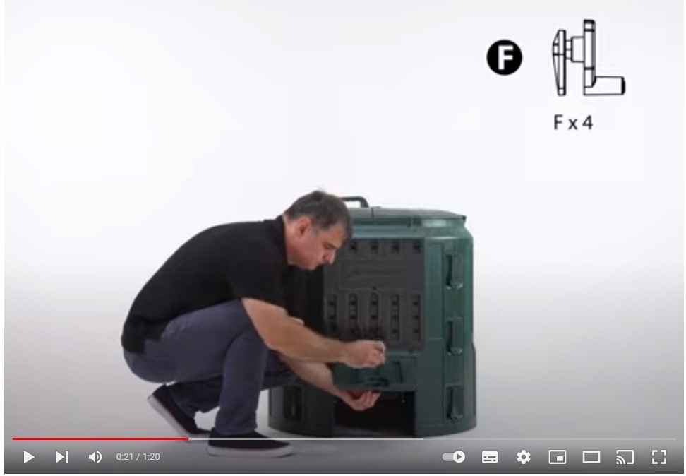 PROSPERPLAST TERMO KOMPOSTOWNIK 900 L ZIELONY Pojemność 900 l