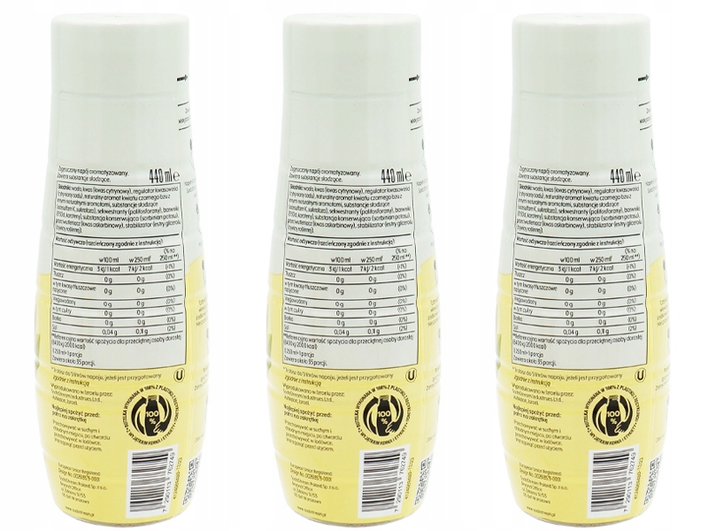 3x SYROP KONCENTRAT SODASTREAM KWIAT CZARNEGO BZU ZERO 9L NAPOJU Z 440ML Kod producenta Elderflower Zero Flavour x3