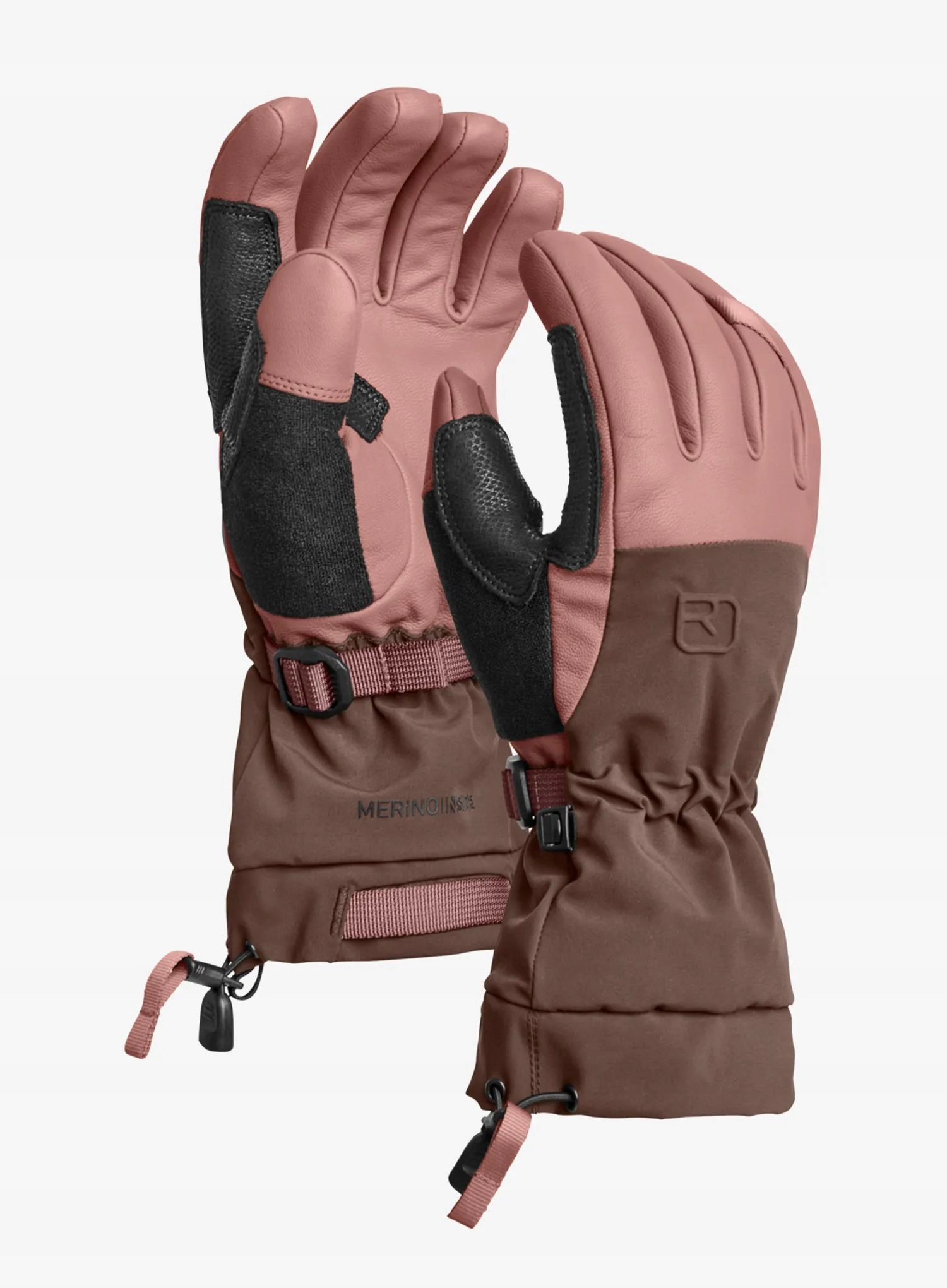 Rękawice narciarskie damskie Ortovox Merino Freeride Glove dusk rose M