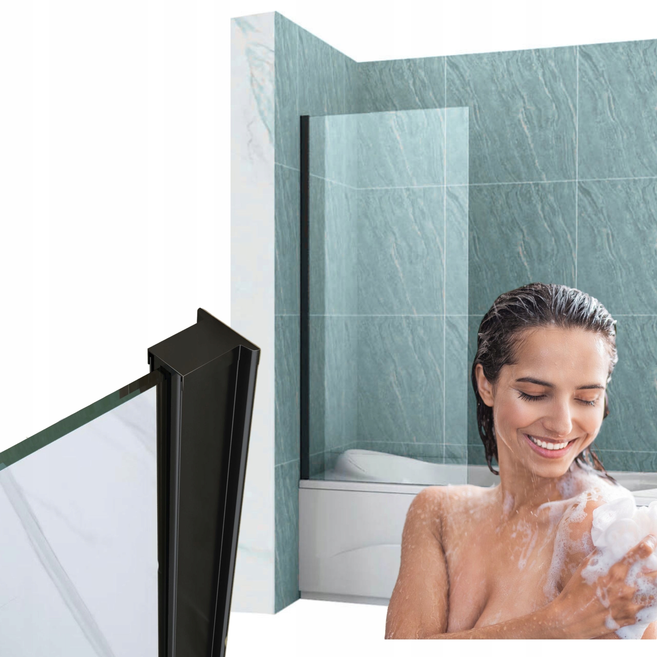 Aston Vanová Paraván 1-KŘÍDLÁ 90X150 Fix Černá