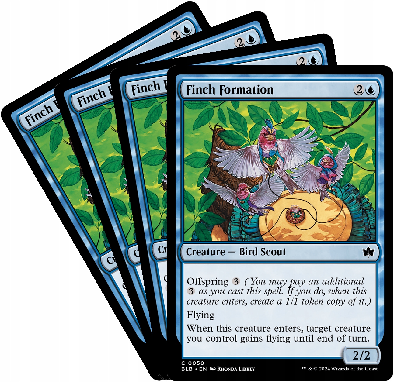 [mtg] Playset: 4x Finch Formation (blb)