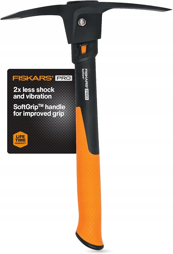 Fiskars Pro IsoCore – motyka/kilof 0,7 kg, antivibrační rukojeť