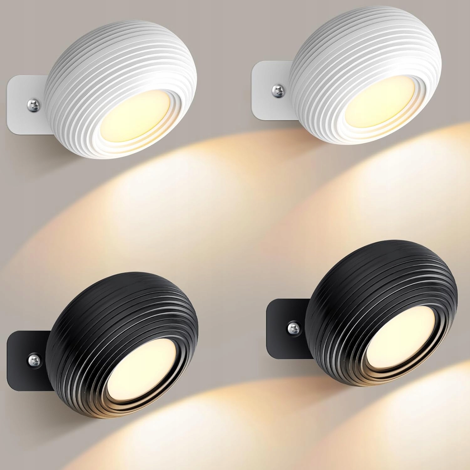 Kinkiet Led Akumulatorowy Magnetyczny Zestaw 4szt Dotyk 360° Usb Onherm
