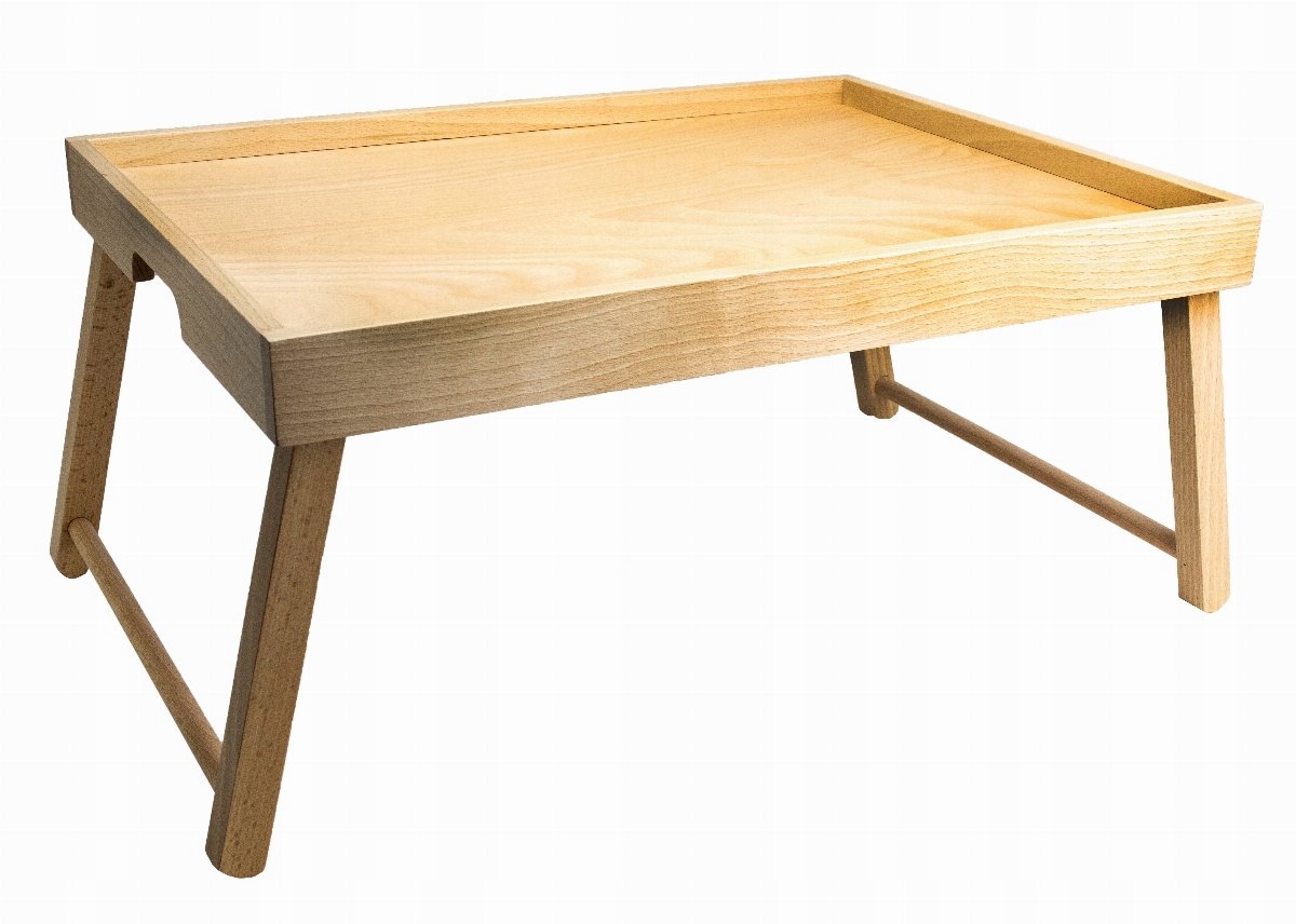 Podnos izbový servis s bukovými nožičkami, prírodný