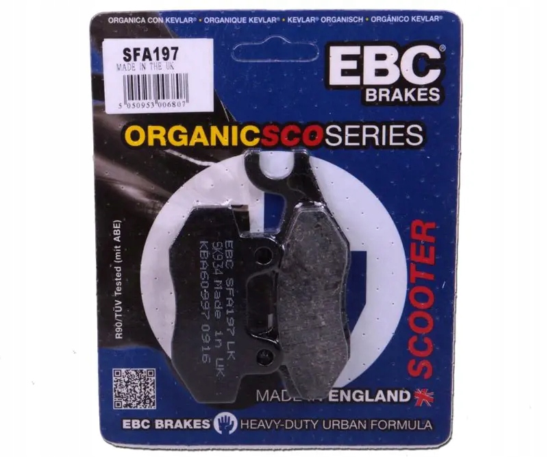 Ebc SFA197 Organiczne klocki hamulcowe do skutera