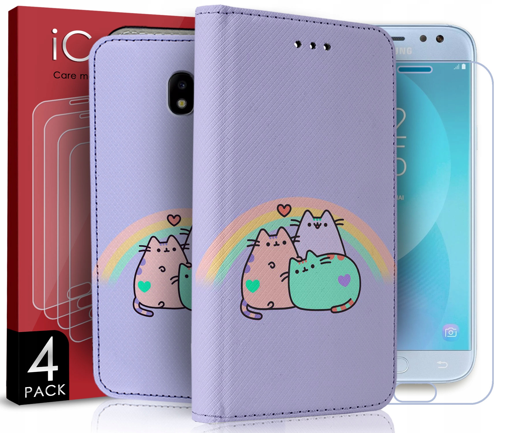 

Etui Do Samsung Galaxy J7 2017 Szkło x4